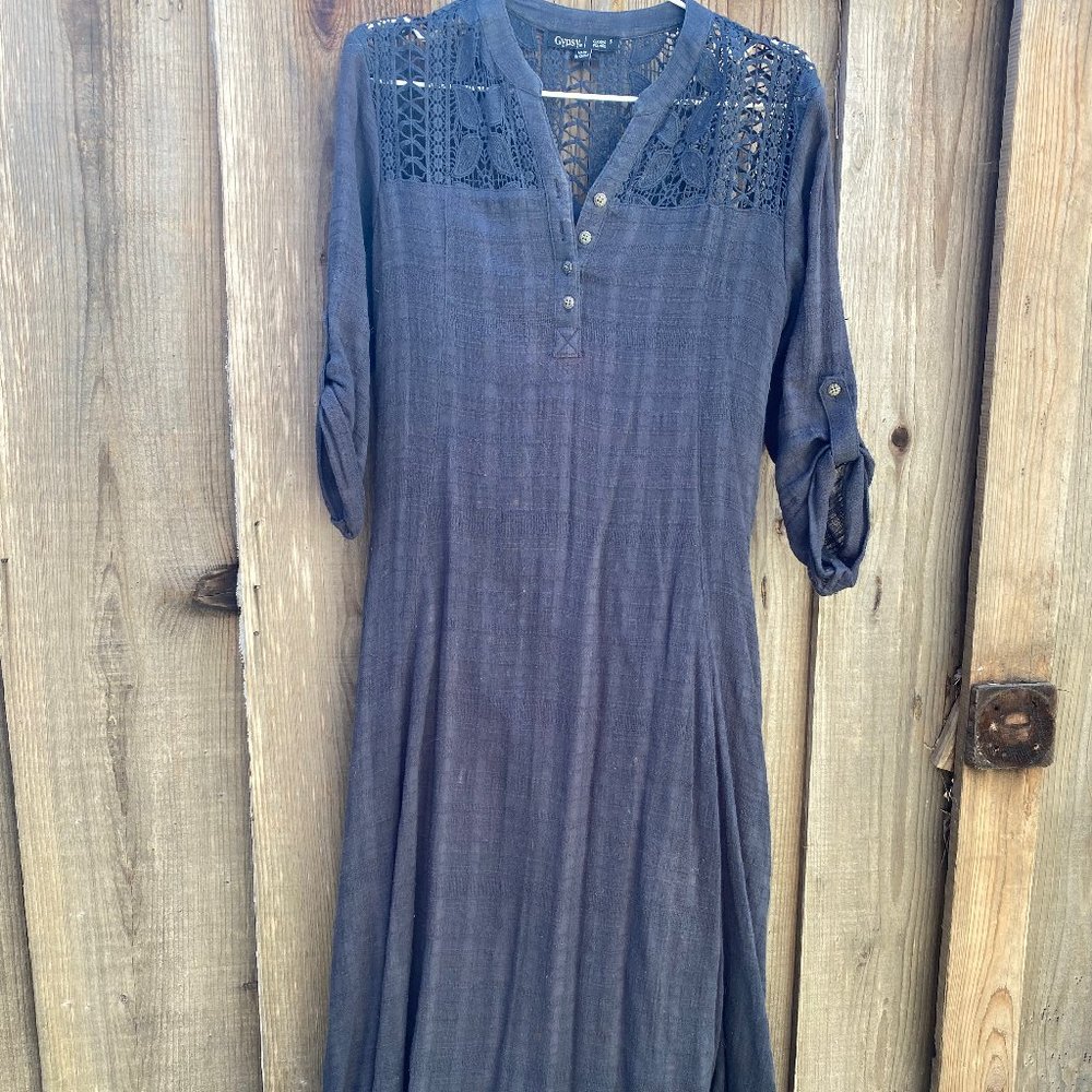 Super cute charcoal gauze dress with lining